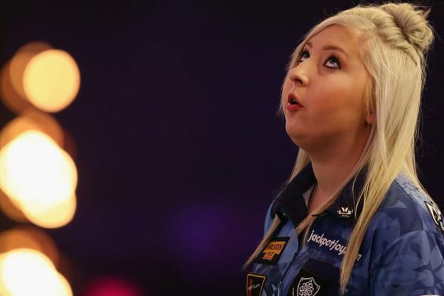 sherrock fallon darts illness triumphs trolls realised