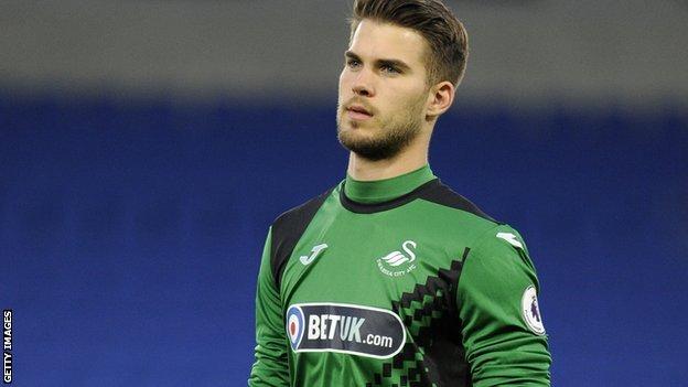 Oldham Athletic Sign Swansea Keeper Gregor Zabret On Loan As Urko Vera Returns Bbc Sport