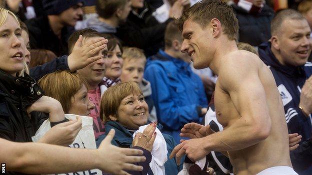 Marius Zaliukas made more than 150 appearances for Hearts across six years