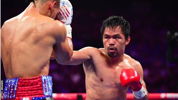 Manny Pacquiao To Fight Yordenis Ugas After Errol Spence Jr Pulls Out With Eye Injury Bbc Sport