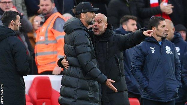 Jurgen Klopp and Pep Guardiola
