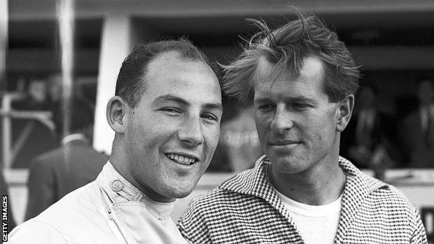 Stirling Moss and Peter Collins