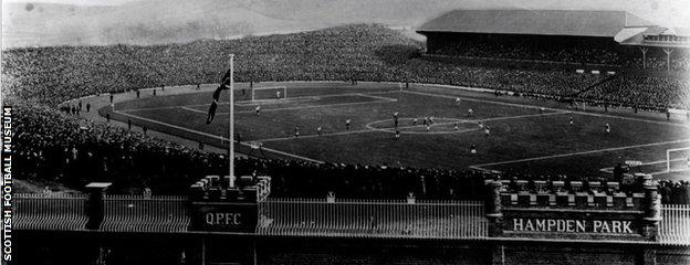 Such was the damage, Hampden had to be significantly reconstructed for the 1910 game between Scotland and England