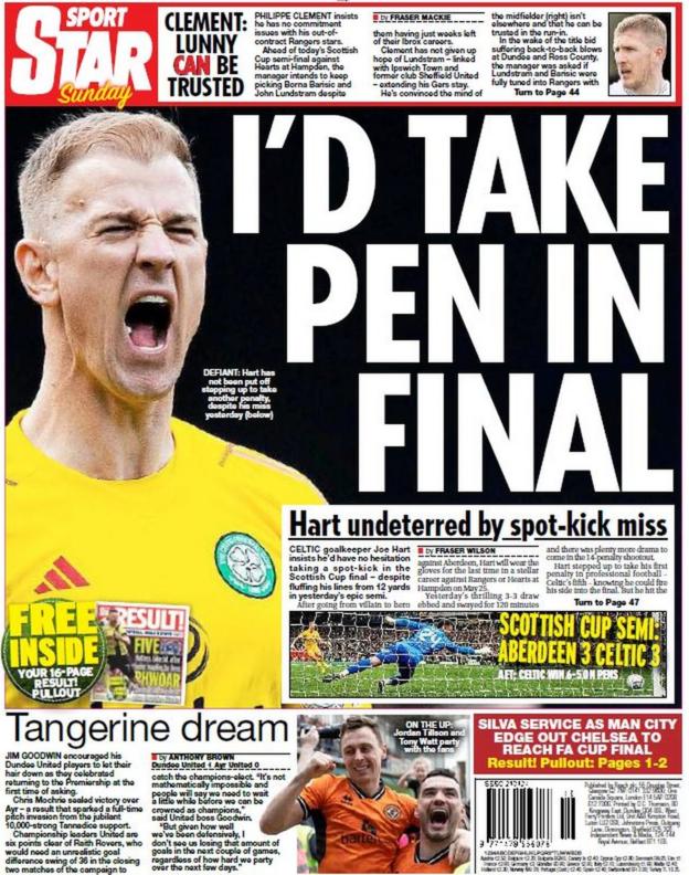Scottish Daily Star back page