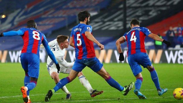 Crystal Palace 1 1 Leicester City Harvey Barnes Rescues Point For Visitors Bbc Sport