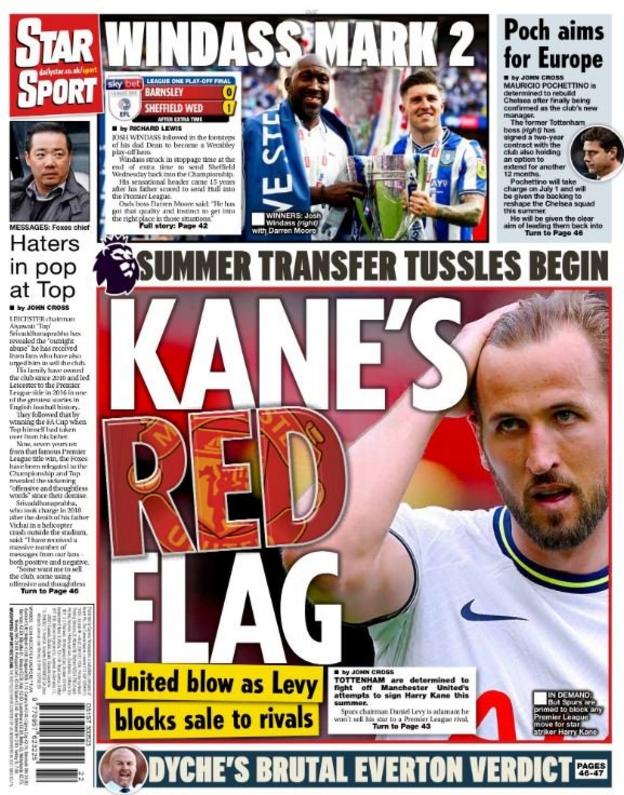 Tuesday's back pages - BBC Sport