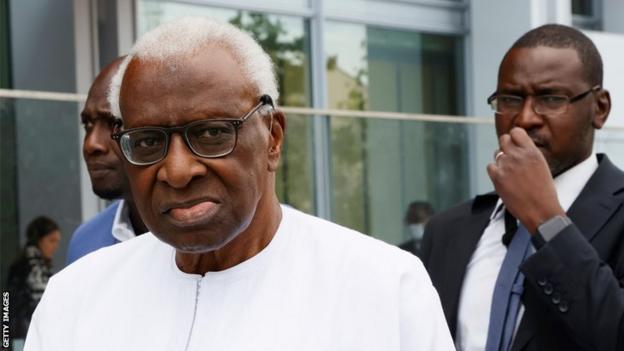 L'ancien président sénégalais de World Athletics Lamine Diack