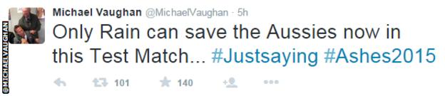 Michael Vaughan tweet