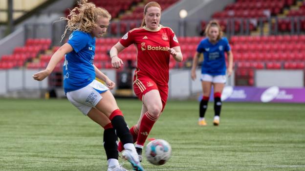 Mia McAulay fires Rangers into the lead with her first professional goal