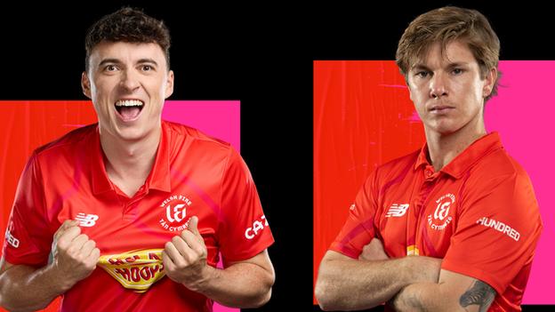 Welsh Fire players Tom Banton (left) and Adam Zampa (right)