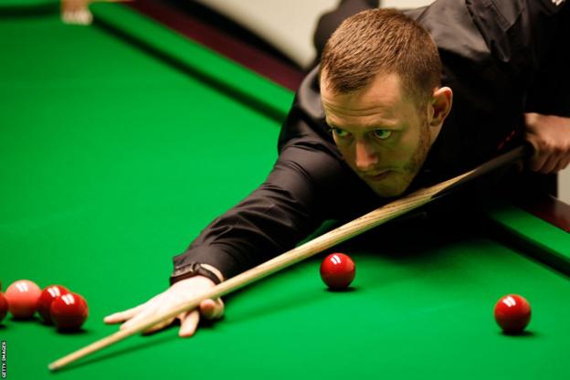 Mark Allen in action at the World Championship