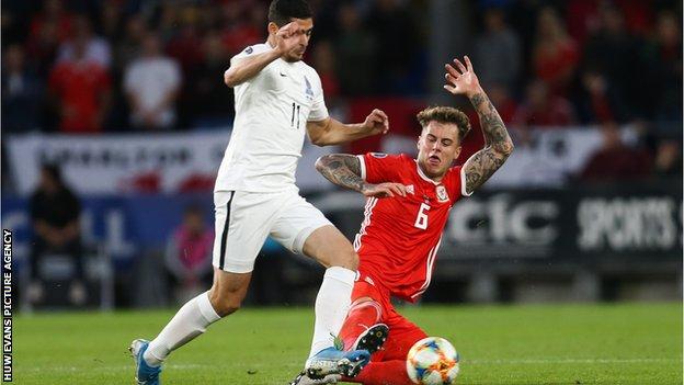 Wales Defender Joe Rodon 6 Action Editorial Stock Photo - Stock Image