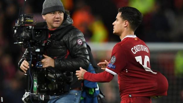 Sadio Mane scored the goal of the game but it was Philippe Coutinho who took home the match ball after running the show on an outstanding night for Liverpool