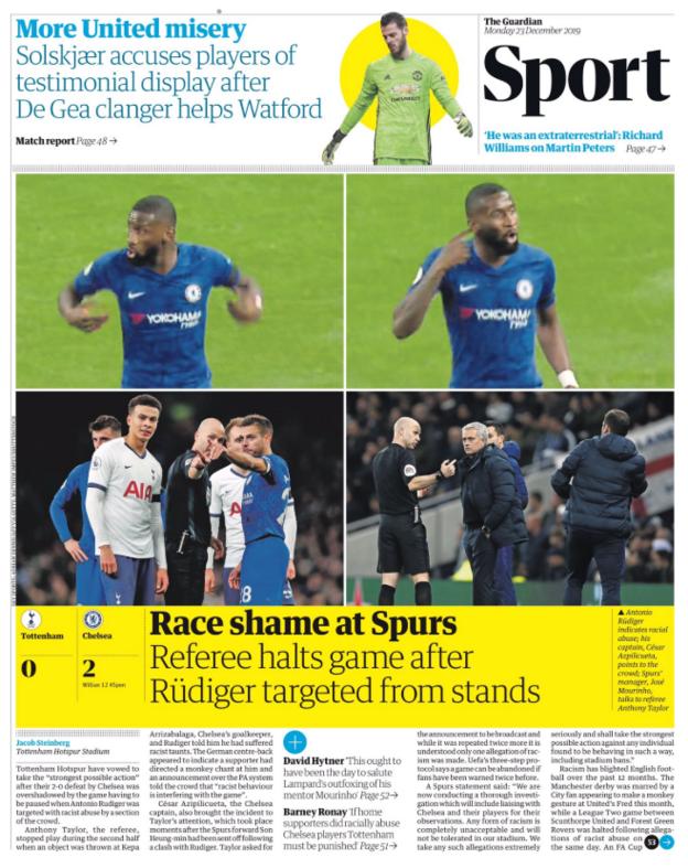 Guardian back page