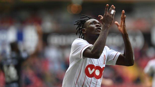 Burkina Faso and Standard Liege's Abdoul Tapsoba