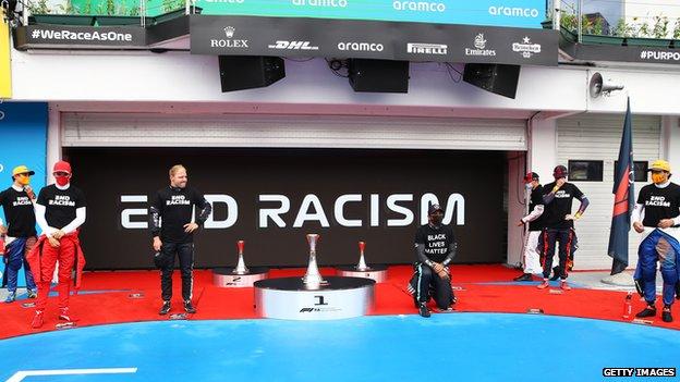 Lewis Hamilton said the organisation of an anti-racism protest at the Hungary GP was "not good enough"