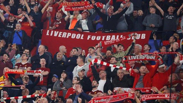 Liverpool fans sing