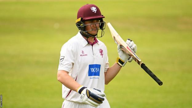 Somerset batter Tom Kohler-Cadmore in action