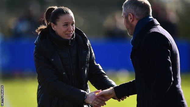 Casey Stoney and Willie Kirk