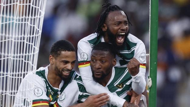 Cameroon score against The Gambia at 2023 Africa Cup of Nations footbal
