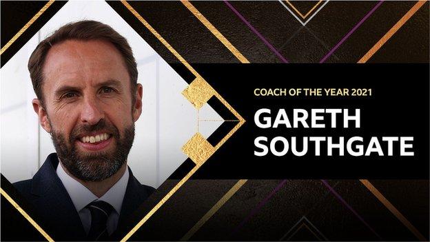 Gareth Southgate Coach of the Year graphic