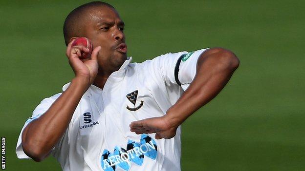 Vernon Philander playing for Sussex