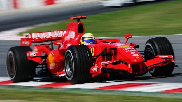 Felipe Massa races to victory at the 2007 Spanish Grand Prix