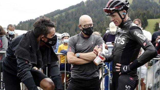 Sir Dave Brailsford and Chris Froome