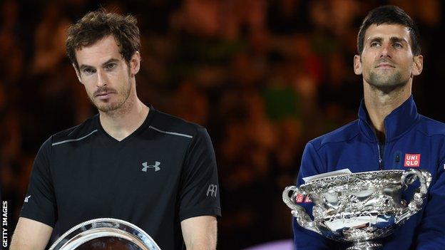 Andy Murray and Novak Djokovic