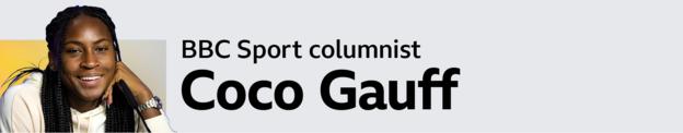 Column of Coco Gauff for BBC Sport