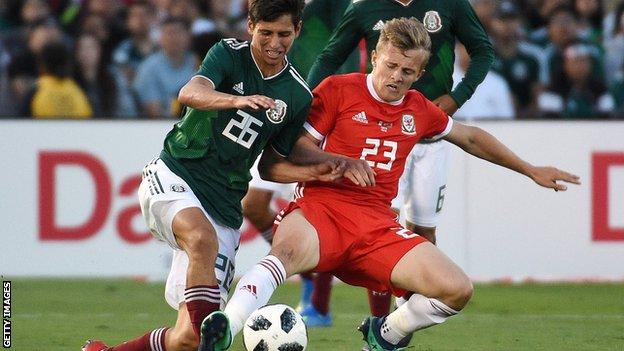 George Thomas in action against Mexico