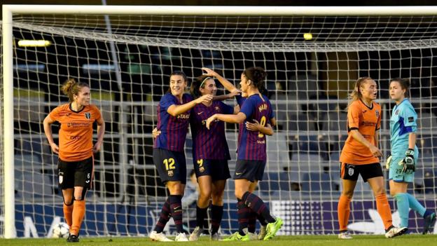 Glasgow City: Mistakes 'really hurt' Scottish champions v Barcelona - Scott Boot...