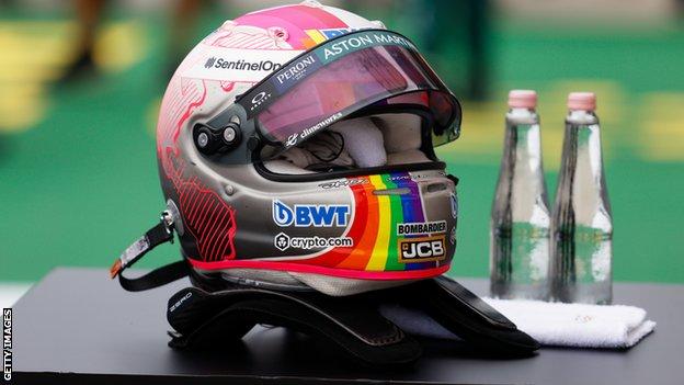 Sebastian Vettel's racing helmet
