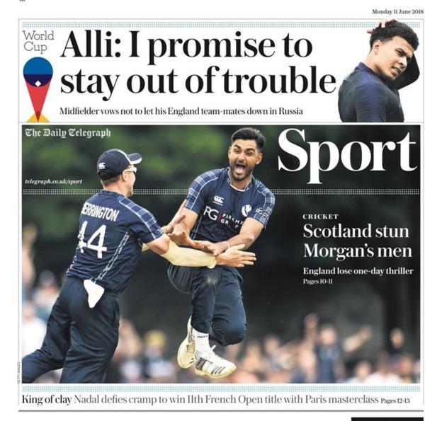 Monday s newspapers bbc sport