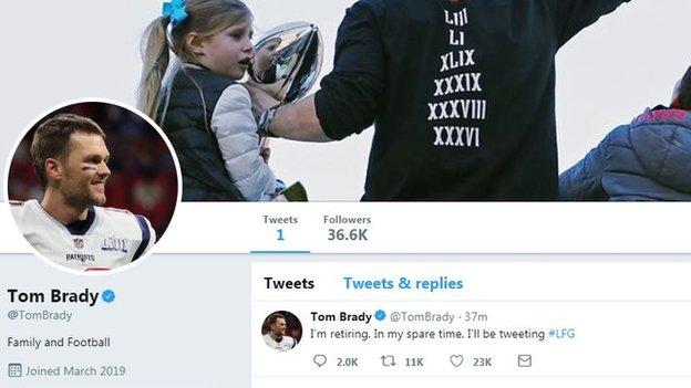 Tom Brady throws a good one out there for April Fools' Day - The