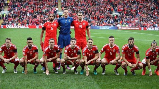 Download Wales wind-up? There's something strange about their recent team photos - BBC Sport