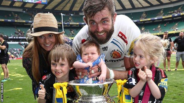 Geoff Parling and family
