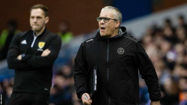 Partick Thistle manager Ian McCall at Ibrox
