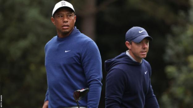 Tiger Woods and Rory McIlroy