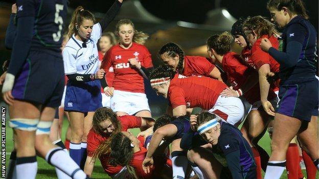 Siwan Lillicrap's late try saw Wales beat Scotland in last season's Six Nations