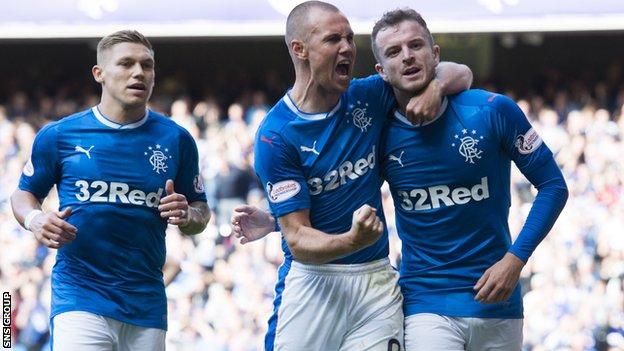 Rangers beat Glasgow rivals Partick Thistle at Ibrox