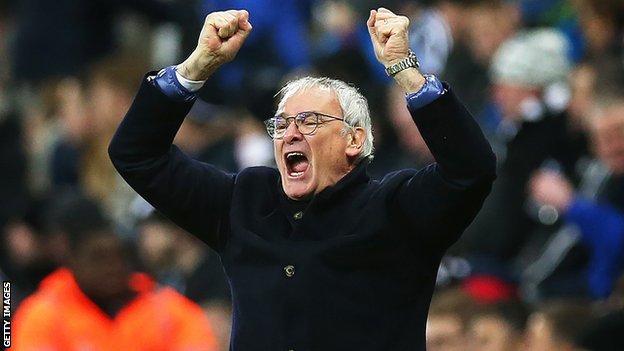 Claudio Ranieri Leicester Will Continue To Dream Of Title Bbc Sport