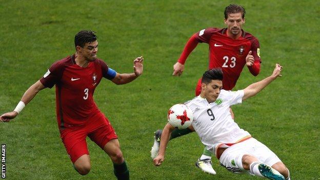 Portugal play Mexico at the Confederations Cup