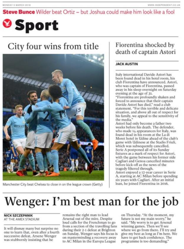 Monday's papers - BBC Sport