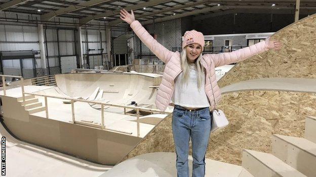 Katie Ormerod at the new Graystone Action Sports Academy in Manchester