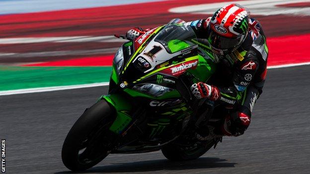 Jonathan Rea secured a ninth win of the season in race one at Misano