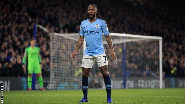 Manchester City and England's Raheem Sterling