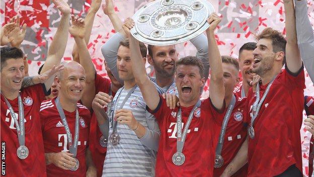 Bayern Munich celebrate