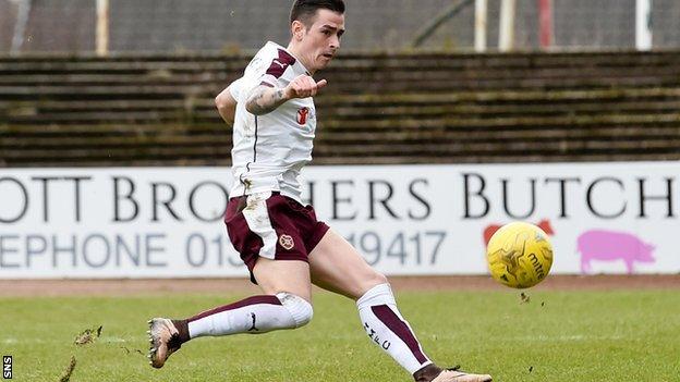 Jamie Walker slots home for Hearts