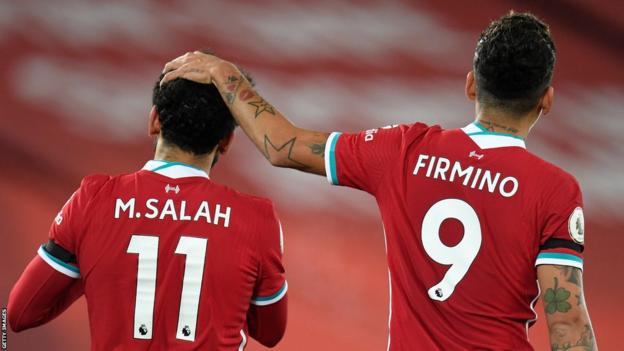 Mohamed Salah and Roberto Firmino